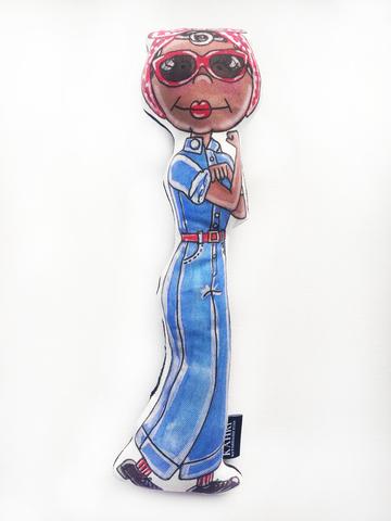 little african american rosie the riveter doll 1