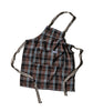 Recycle Cotton Check Apron / Brown By Puebco 303093 2