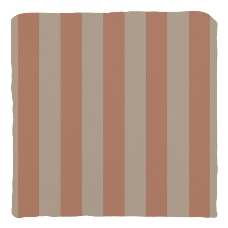 Peach Stripe Throw Pillow