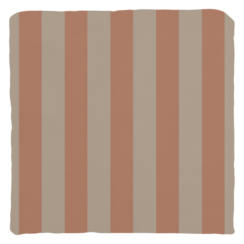 Peach Stripe Throw Pillow