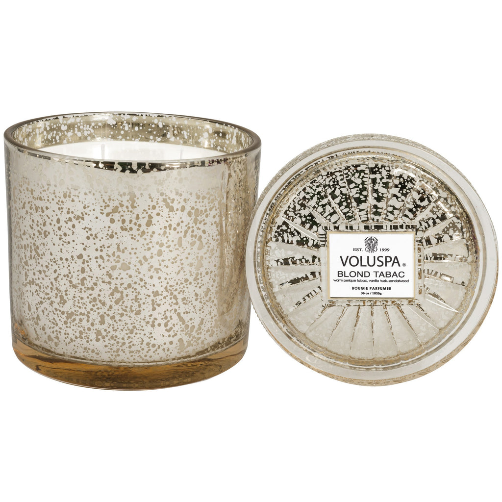 Grande Maison 3 Wick Glass Candle in Blond Tabac design by Voluspa