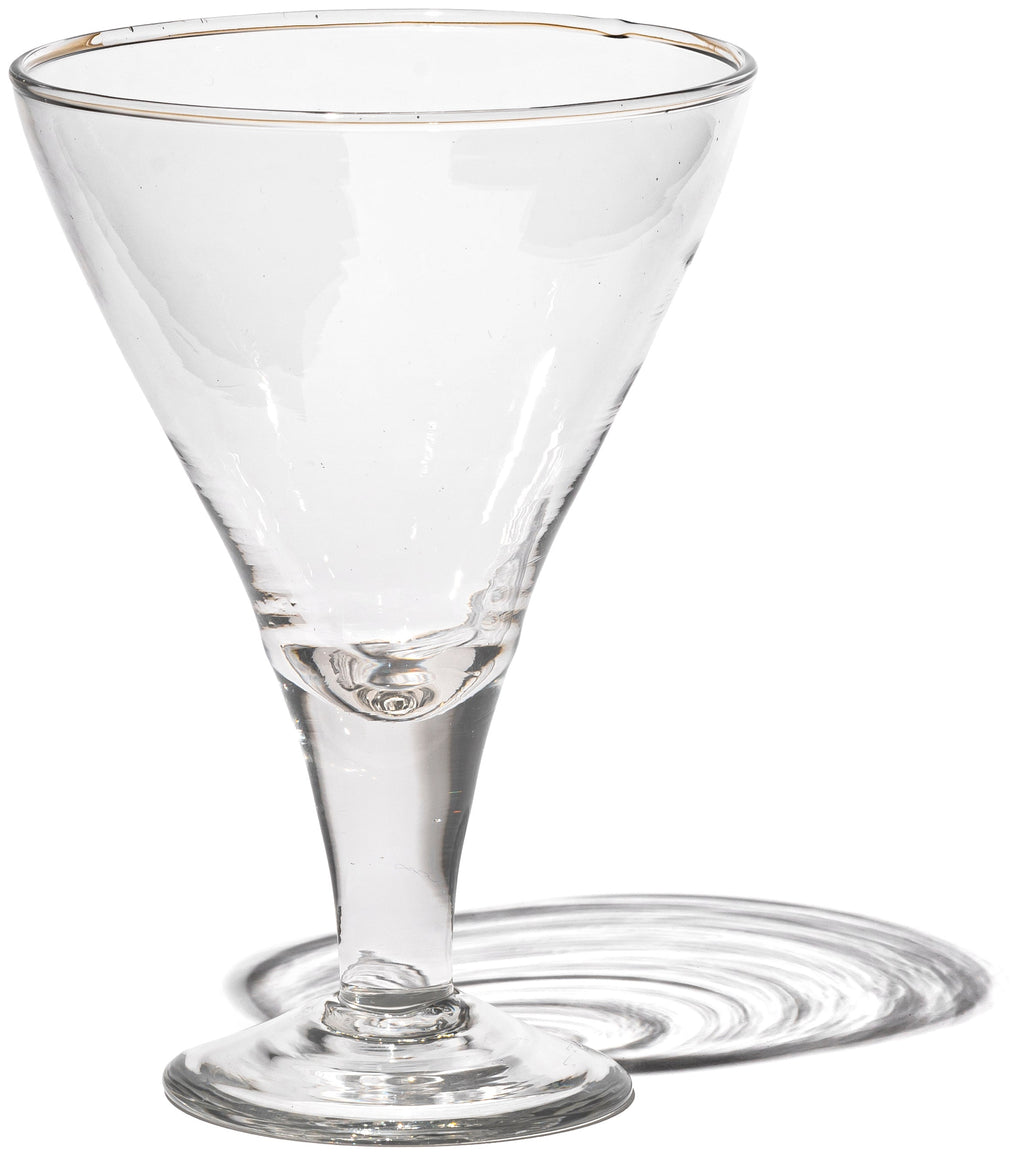 Blown Glass Dessert Cup / Triangle By Puebco 303017 1