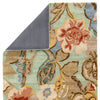 bl71 petal pusher handmade floral green multicolor area rug design by jaipur 7