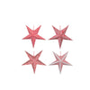 red white 5 point folding star ornament set of 4 1