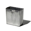 recycle steel trashcan rectangle 3