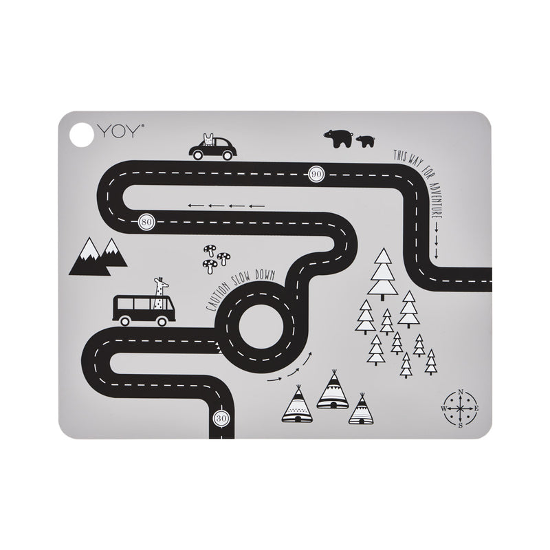 Adventure Placemat in Grey