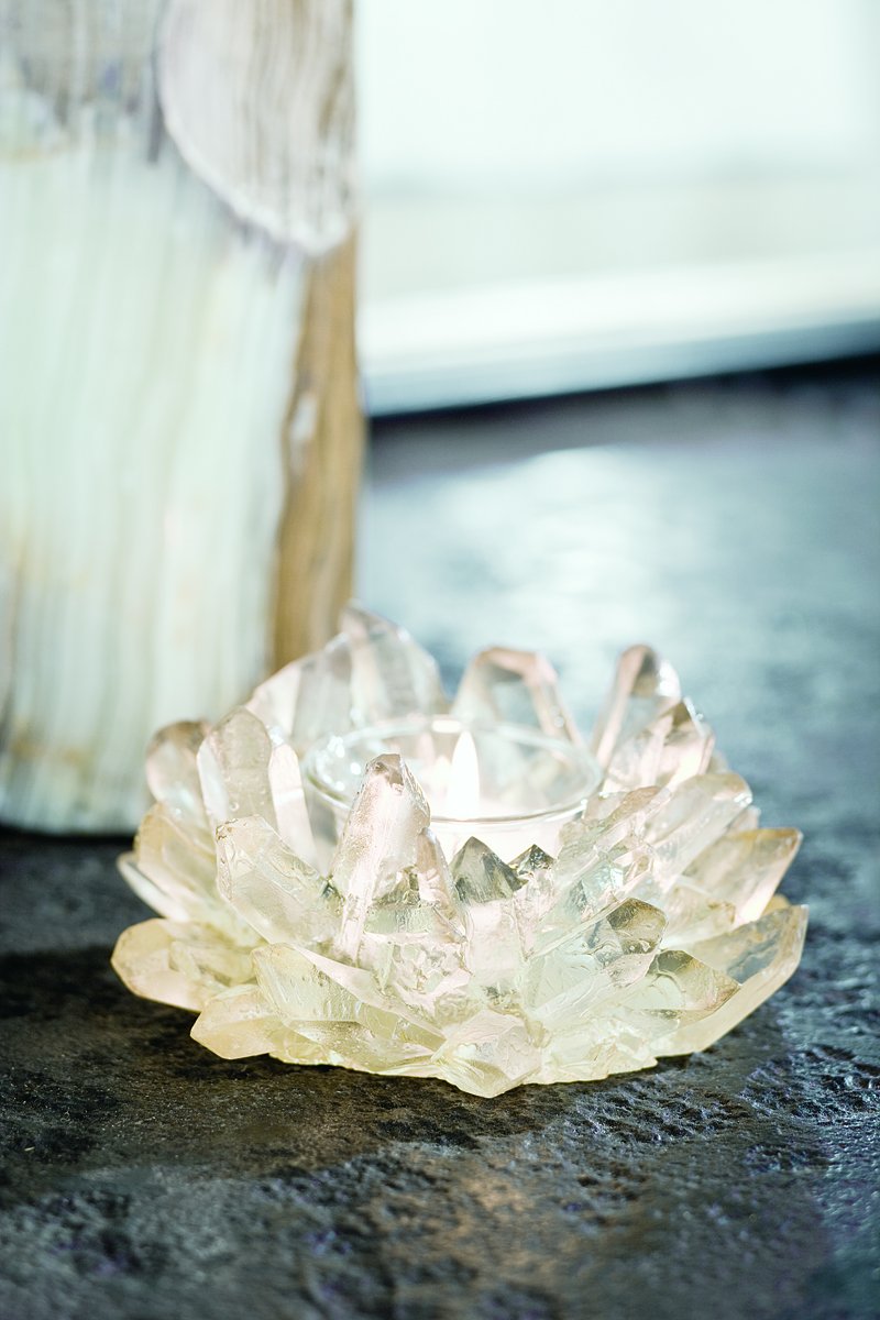 Votive Candle Holder in Faux Crystal design by Regina Andrew
