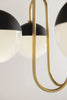 renee 5 light chandelier by mitzi h344805 agb bk 4