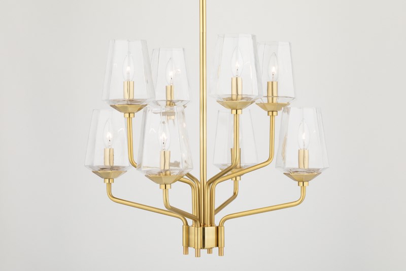 kayla 8 light chandelier by mitzi h420808 agb 9