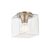 grace 1 light flush mount by mitzi h284501r agb 3