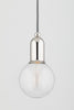 bryce 1 light pendant by mitzi h419701 agb 6