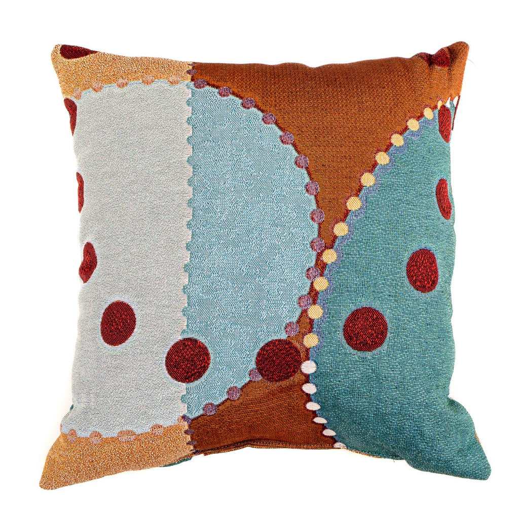 dotty woven pillow 1