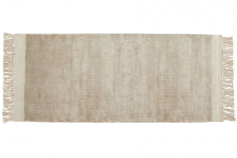 filuca shiny beige carpet w fringes by ladron dk 3