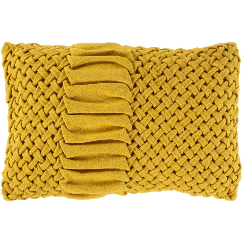 Alana AAP-006 Felted Lumbar Pillow in Mustard by Surya