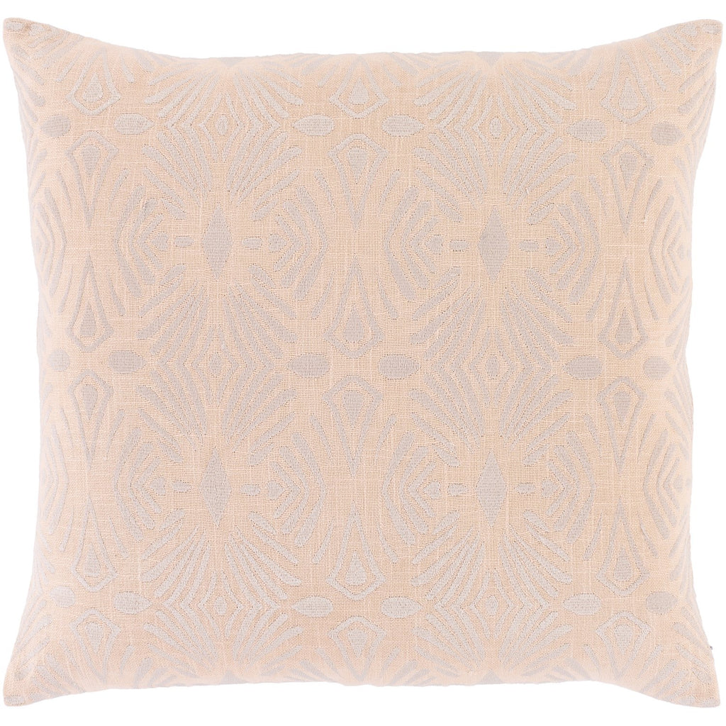 Accra ACA-005 Woven Square Pillow in Peach & Lilac by Surya