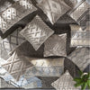 Anders ADR-006 Hand Woven Square Pillow Cream & Medium Gray by Surya