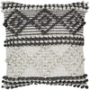 Anders ADR-002 Hand Woven Square Pillow in Charcoal & Beige by Surya