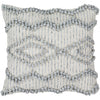 Anders ADR-003 Hand Woven Pillow in Cream & Medium Gray by Surya