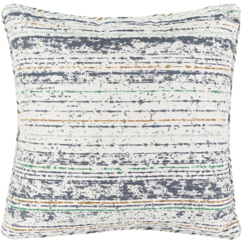 Arie AE-003 Woven Pillow in Ivory & Navy by Surya