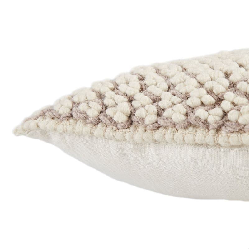 Madur Textured Pillow in Light Taupe by Jaipur Living