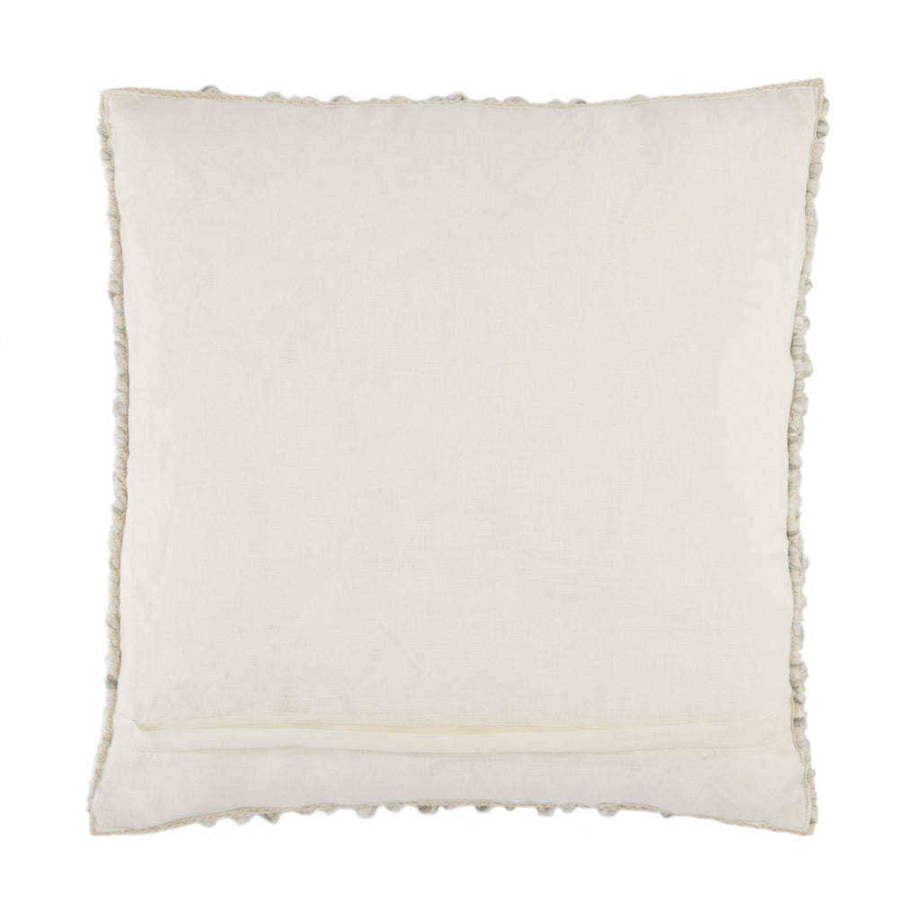 Kaz Textured Pillow in Light Gray by Jaipur Living
