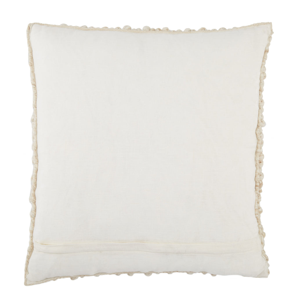 Kaz Textured Pillow in Beige by Jaipur Living