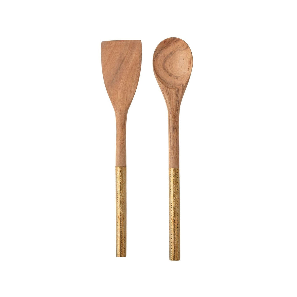 wood utensils with brass handles 2 styles by bd edition ah1506a 1
