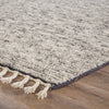 Alpine Hand-Knotted Stripe White & Gray Area Rug