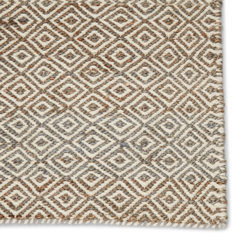 Wales Natural Geometric Tan & White Area Rug