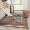 Asena Clovelly Reversible Hand Knotted Taupe & Multicolor Rug 5