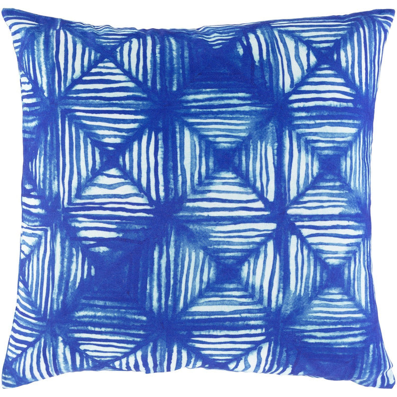 Azora AZO-001 Woven Square Pillow in Bright Blue & Sea Foam by Surya