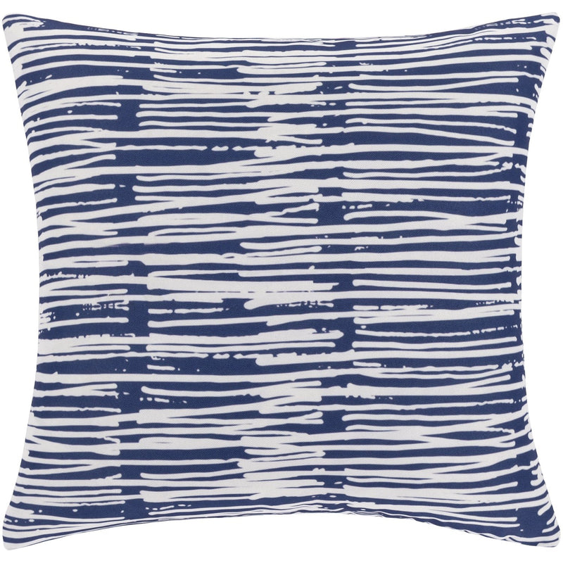 Azora AZO-003 Woven Square Pillow in Pale Blue & White by Surya