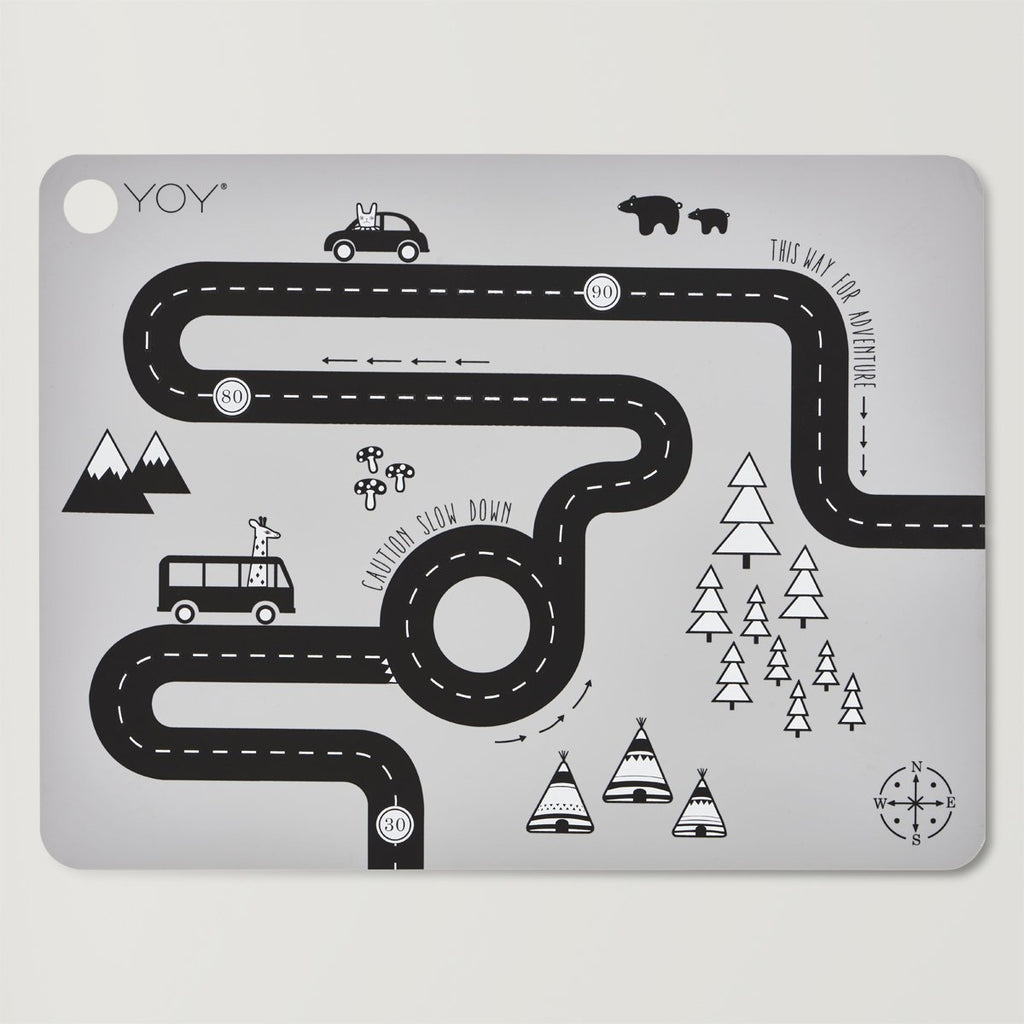Adventure Placemat in Grey
