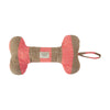Ashi Dog Toy - Cherry Red/Taupe