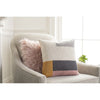 Brickel BKL-001 Knitted Square Pillow in Cream & Medium Gray by Surya