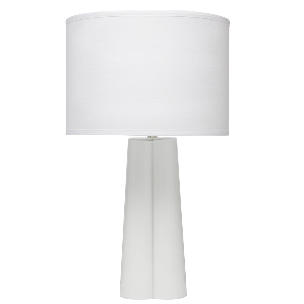 Clover Table Lamp with White Linen Shade