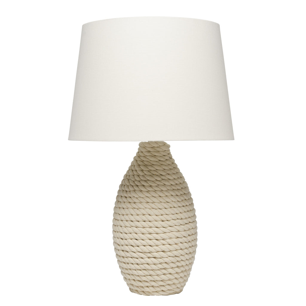 Rope Table Lamp with Tapered Shade