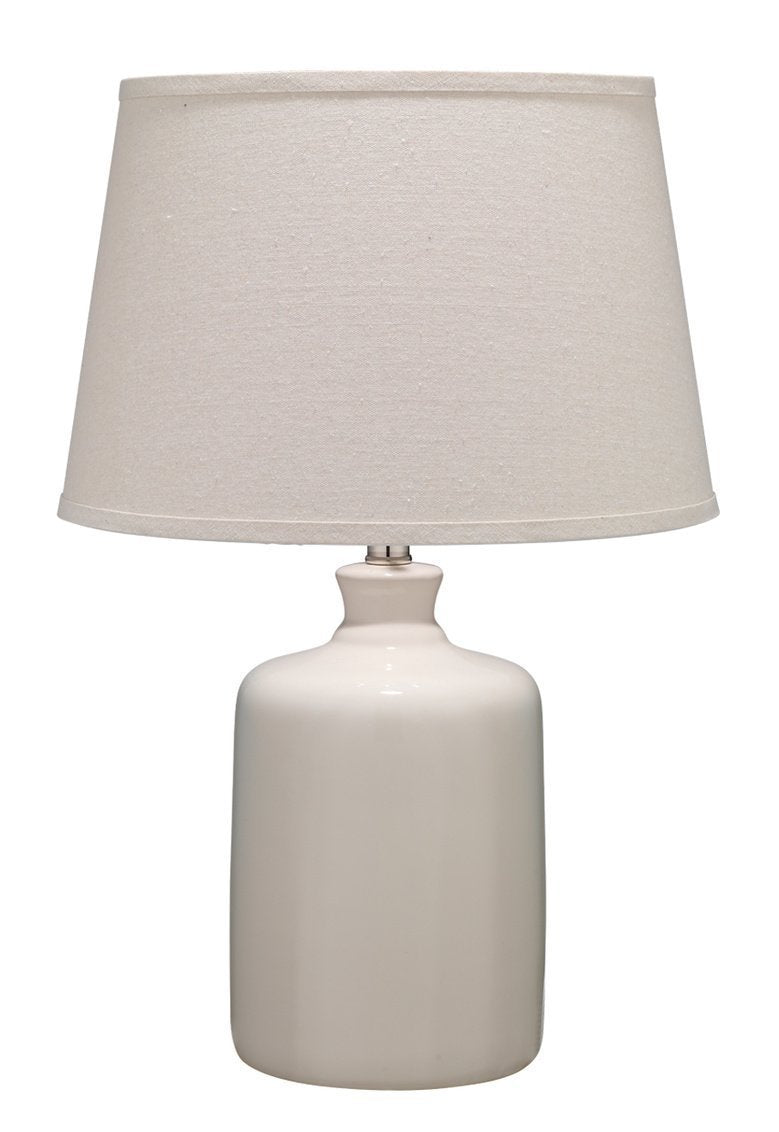 Cream Milk Jug Table Lamp with Tapered Shade