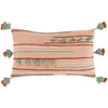Byron Bay BRB-003 Woven Pillow in Rose & Teal by Surya