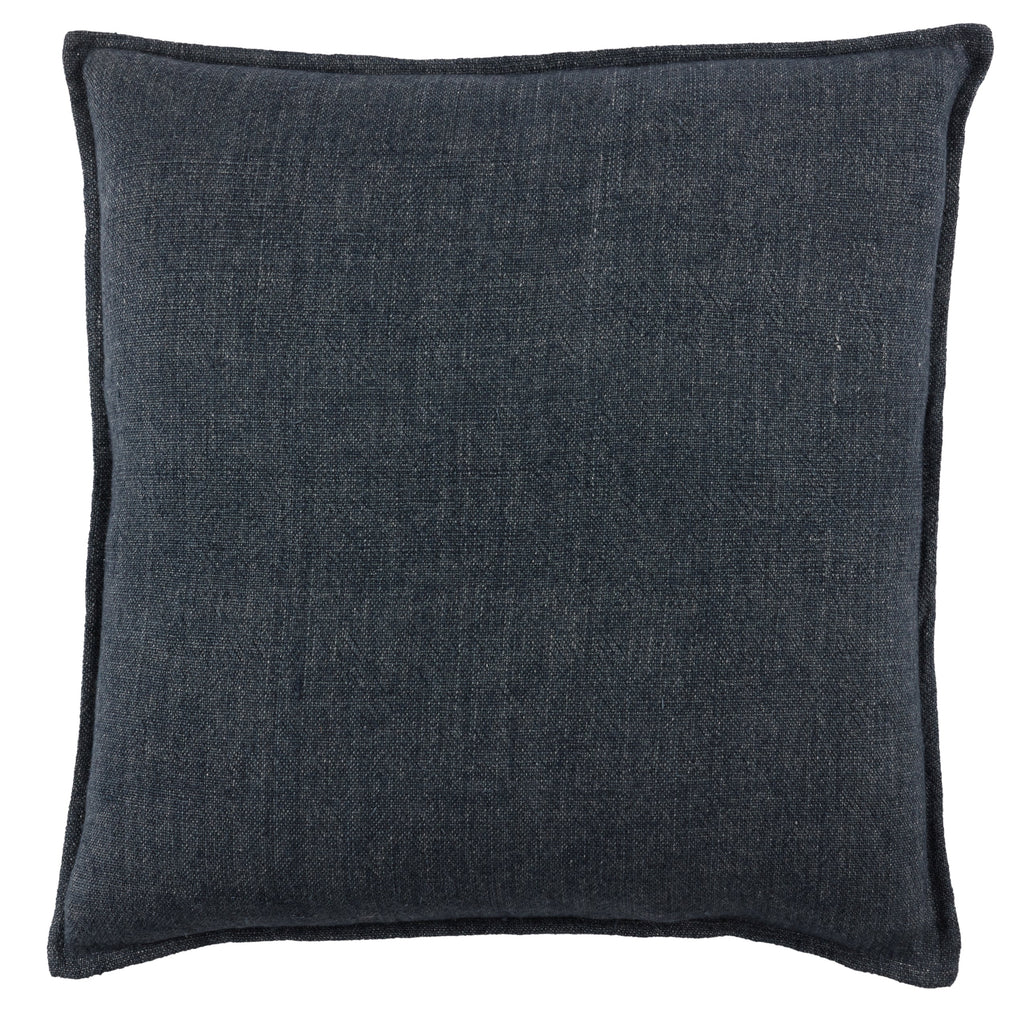 Burbank Blanche Reversible Down Dark Blue Pillow 1