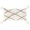 Braith BRH-005 Woven Pillow in Cream & Charcoal by Surya