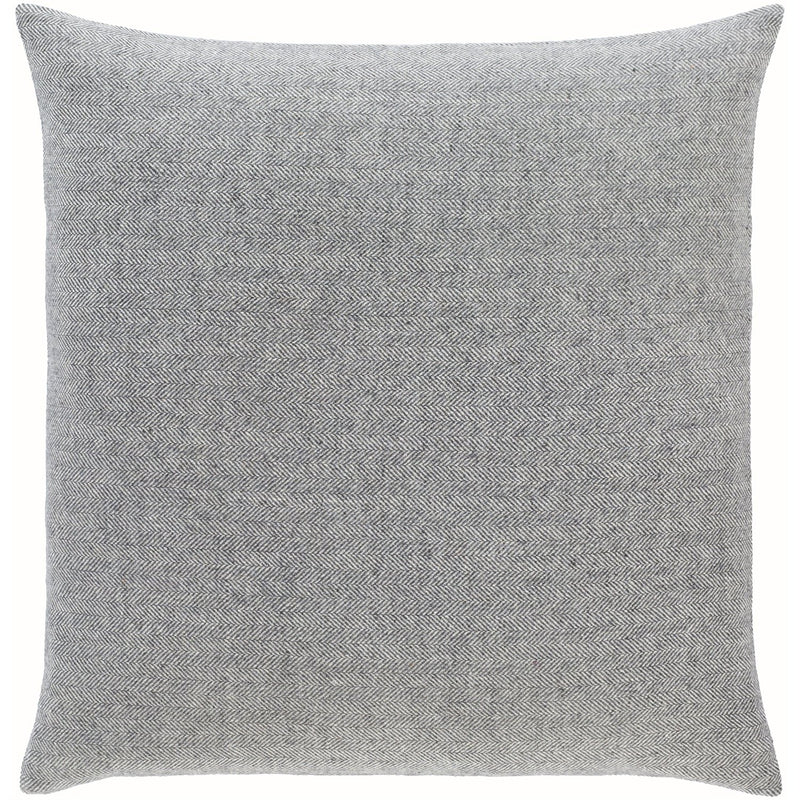Brenley BRN-001 Woven Pillow in Charcoal & Ivory by Surya