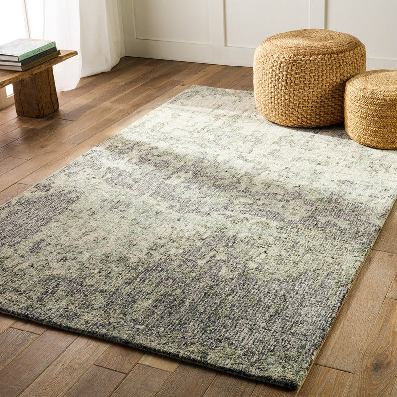 Britta Plus Hand Tufted Absolon Taupe & Green Rug 5