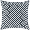 Basketweave BW-007 Woven Pillow in Ivory & Black by Surya