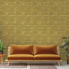 Brass Belly Removable Wallpaper in Old World Brass Metallic