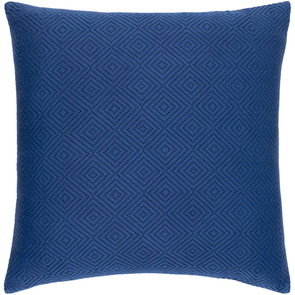 Camilla CIL-003 Hand Woven Square Pillow in Bright Blue & Sky Blue by Surya