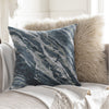Callisto CSO-001 Woven Square Pillow Teal & Light Gray by Surya