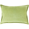 Cotton Velvet CV-001 Velvet Pillow in Grass Green by Surya