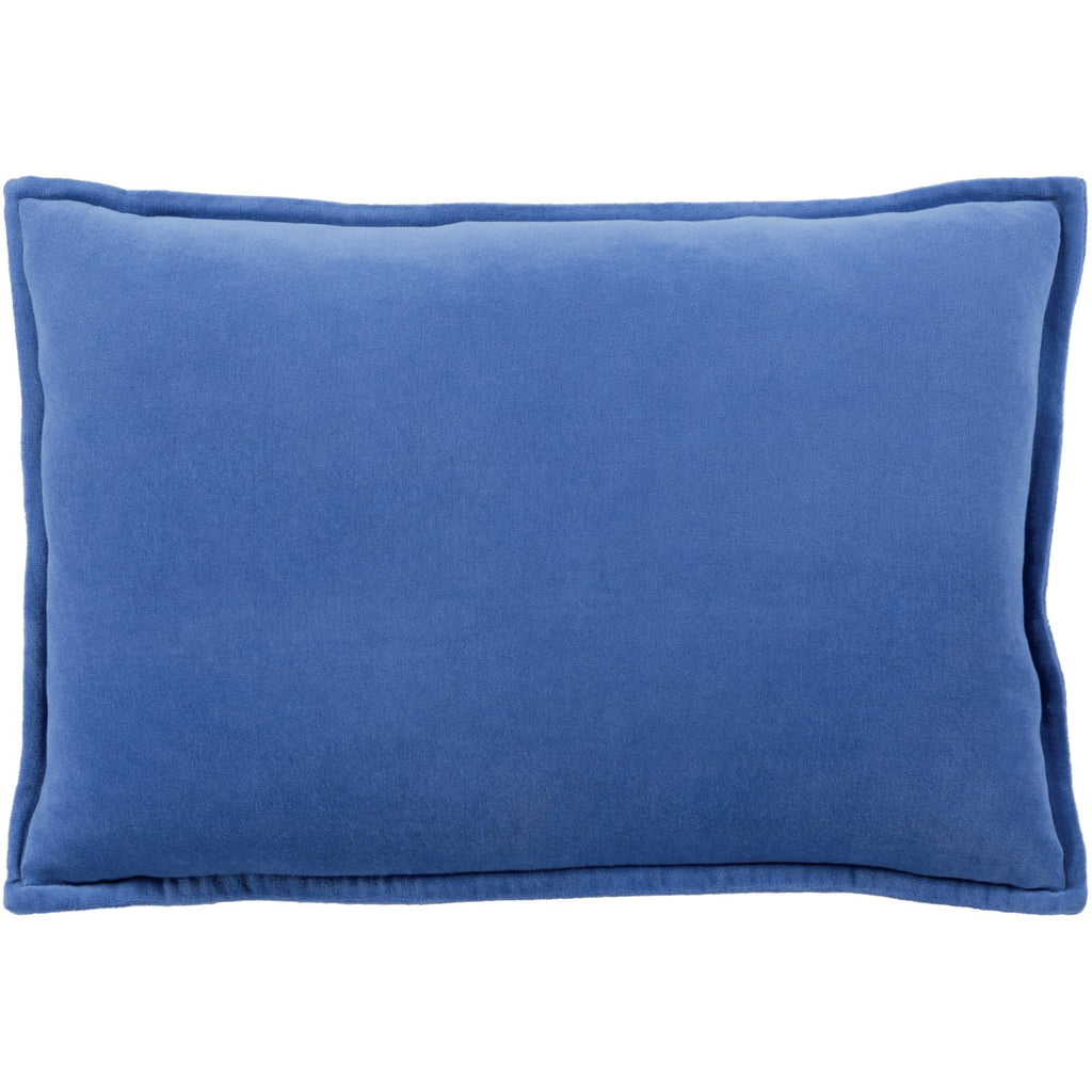 Cotton Velvet CV-014 Velvet Pillow in Dark Blue by Surya