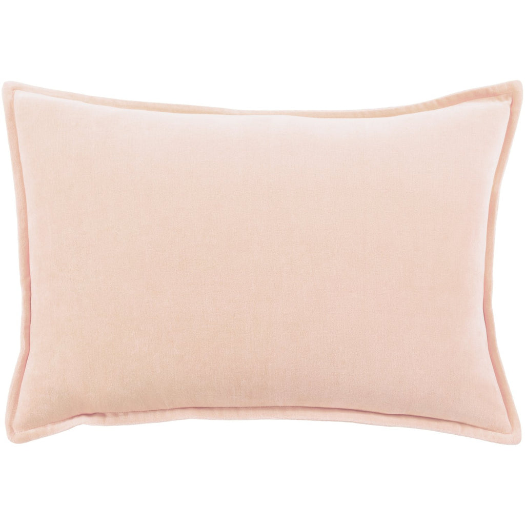 Cotton Velvet CV-029 Woven Pillow in Peach by Surya